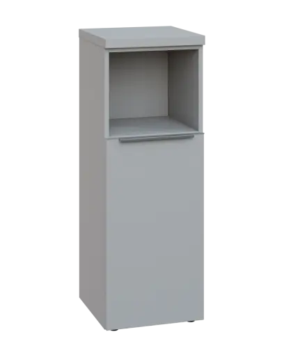 SIN 3 - 4DN kancelářská skříň, 1-dveřová/nika, pravá, 1120x400x400, šedá